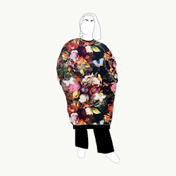Long Sweatshirt dress Blossom