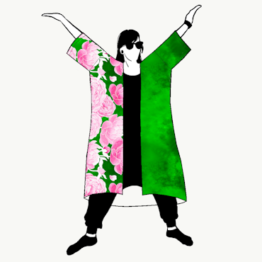 Nattpion Grön Kimono