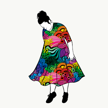 Groovy Rainbow Groove Dress