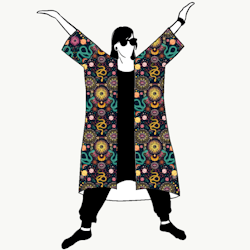 Celestial Snake Jersey Kimono