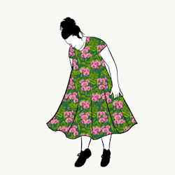 Sweet peas and bumblebees Groove Dress