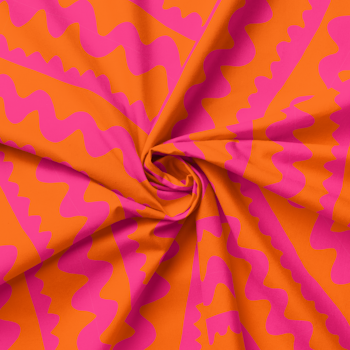 ZigZag Orange Pink Haremjumpsuit utan ärm