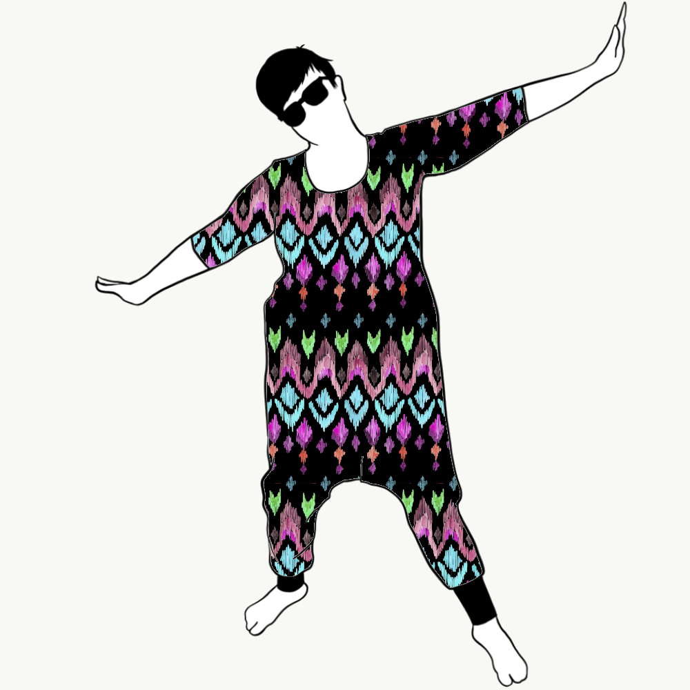 Ikat Jumpsuit (alla ärmlängder)