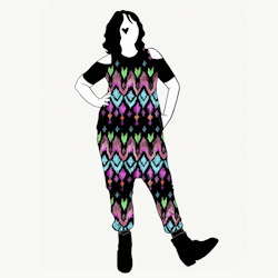 Ikat Jumpsuit (alla ärmlängder)