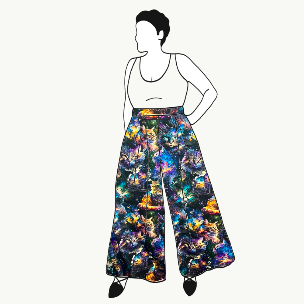 Cosmic Cats Culottes (långa & 3/4 långa)