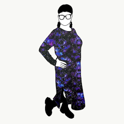 Universum Purple Slit dress