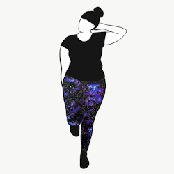 Universum Purple Leggings