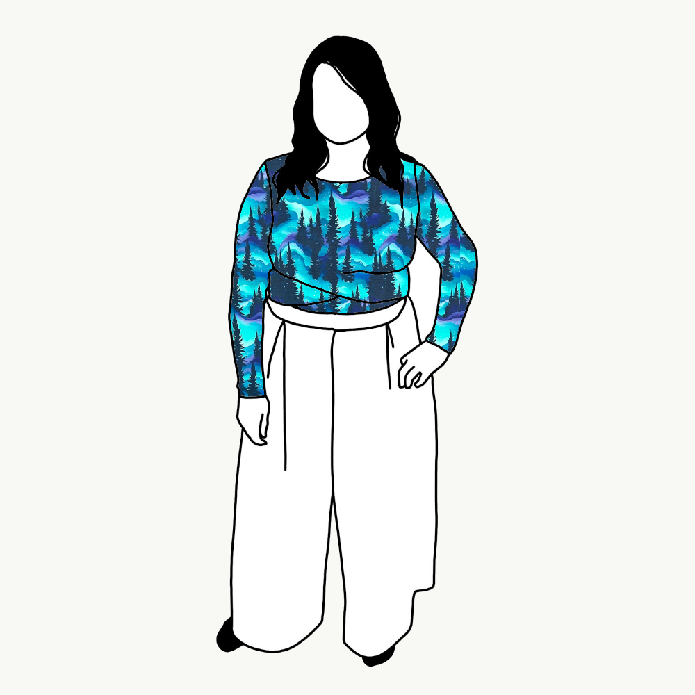 Aurora Twisted crop top