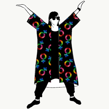 Groovy Femme Jersey kimono