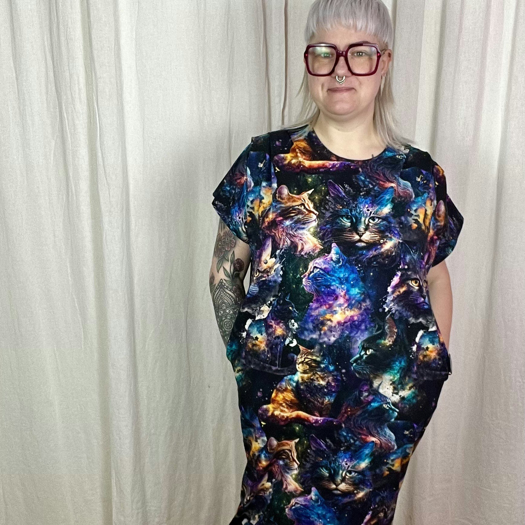 Whales print Power Dress