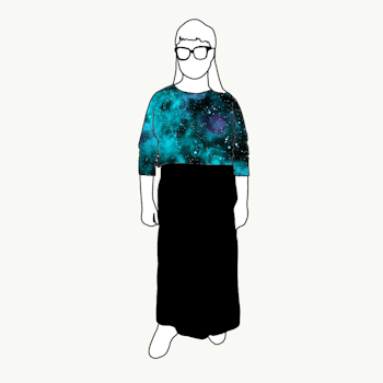 Universum Turquoise Boxy Top & Boxy Crop