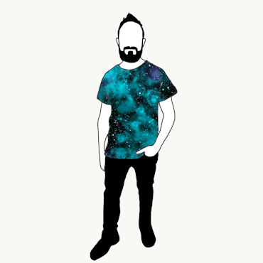 T-shirt Herr Universum Turquoise