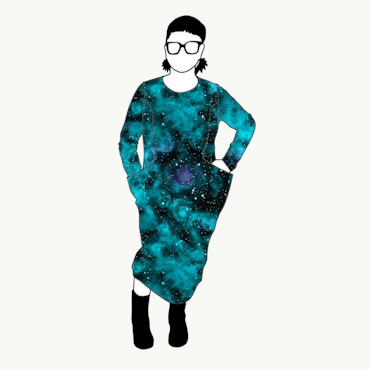 Universum Turquoise Big Pocket dress