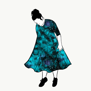 Universum Turquoise Groove dress