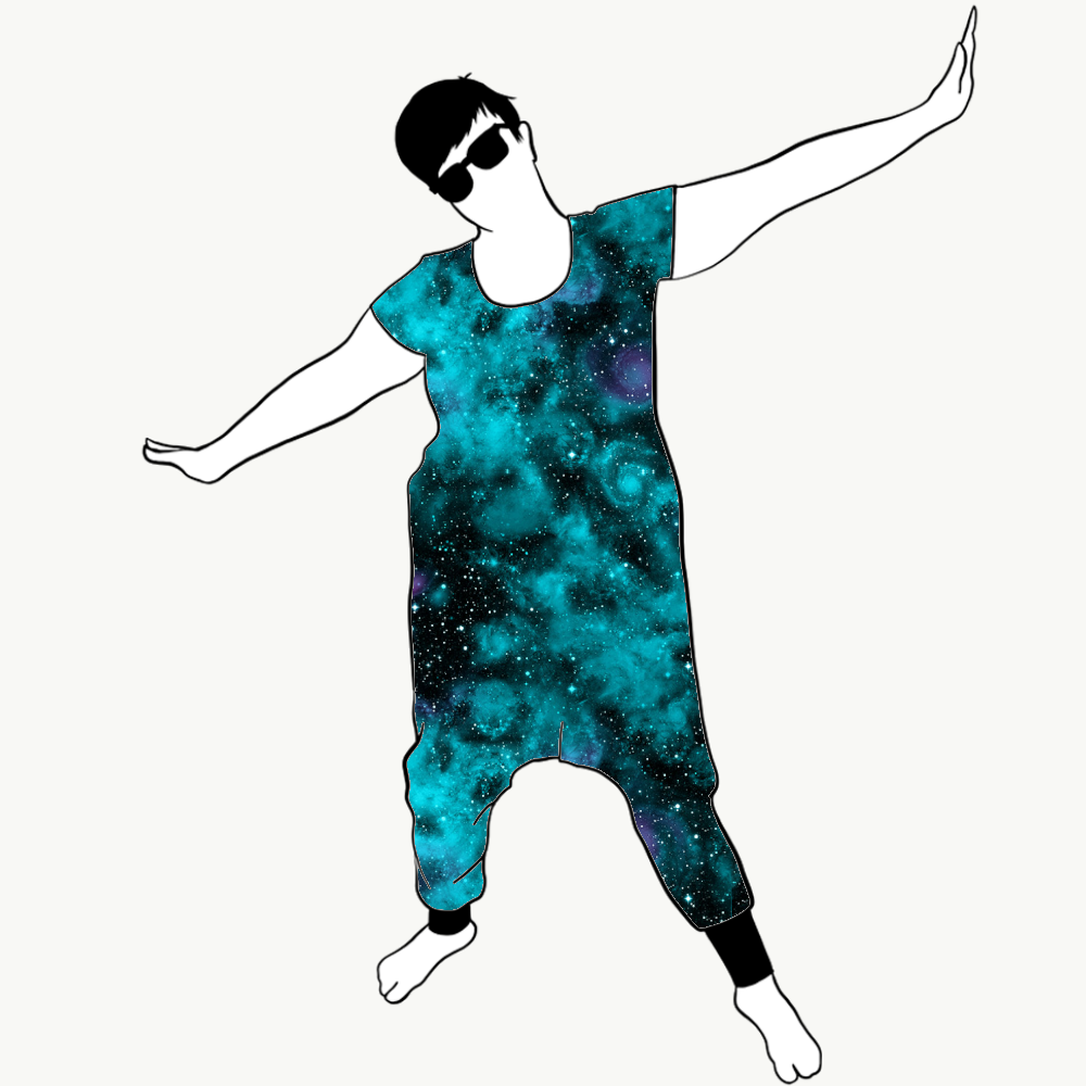 Universum Turquoise Jumpsuit (alla ärmlängder)