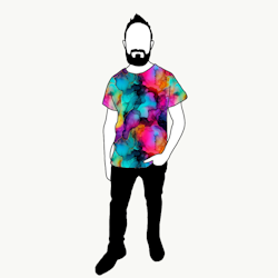 T-shirt Herr Abstract Inc