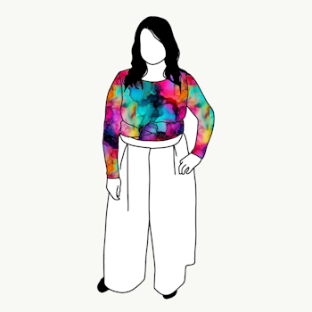 Abstract Inc Twisted crop top