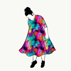 Abstract Inc Groove dress