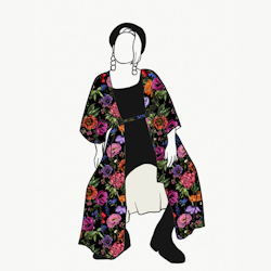 Midsummer Magic Kaftan med knytband