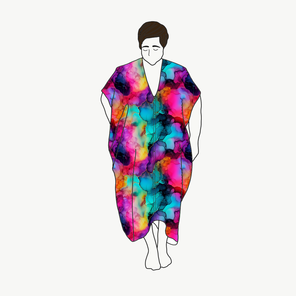 Abstract Inc Nya kaftan dress