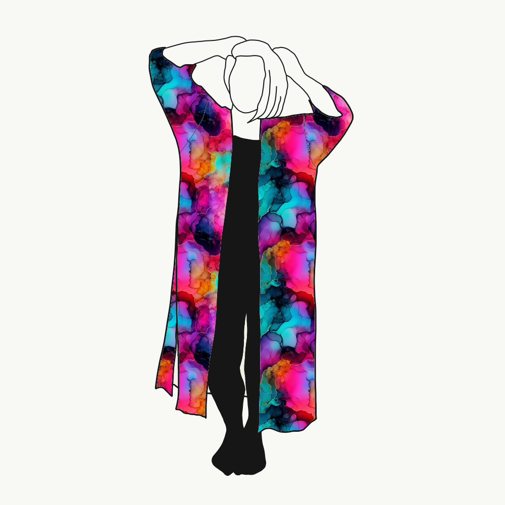 Abstract Inc Kaftan med slitsar