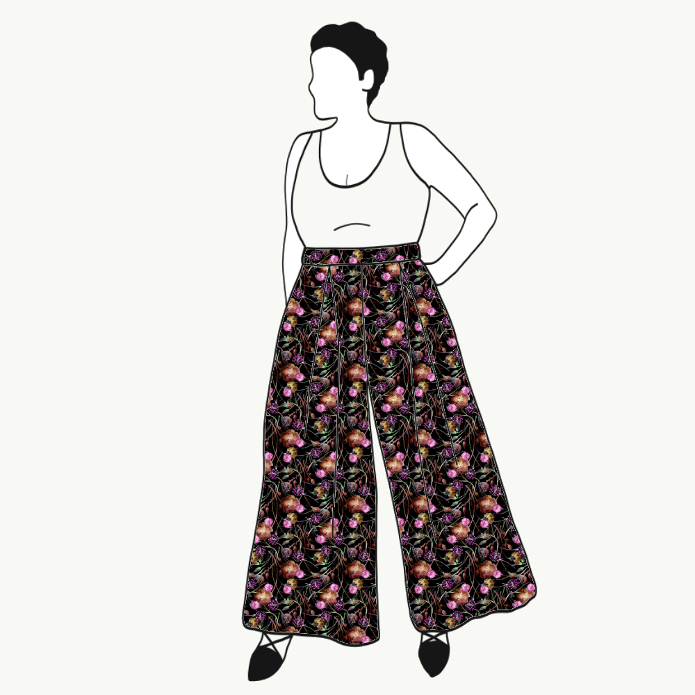 Enchanted Garden Culottes (långa & 3/4 långa)
