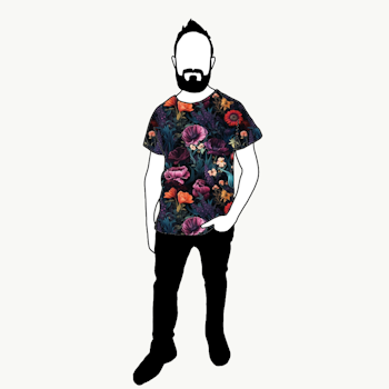 T-shirt Herr Moody floral