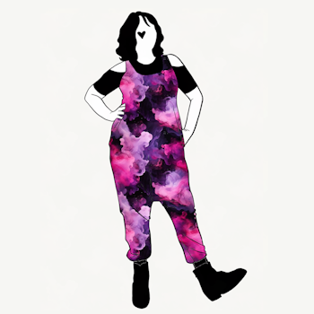 Pink Ink Jumpsuit (alla ärmlängder)