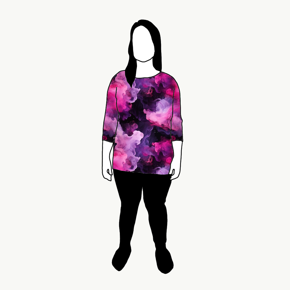 Pink Ink Boxy Top & Boxy Crop