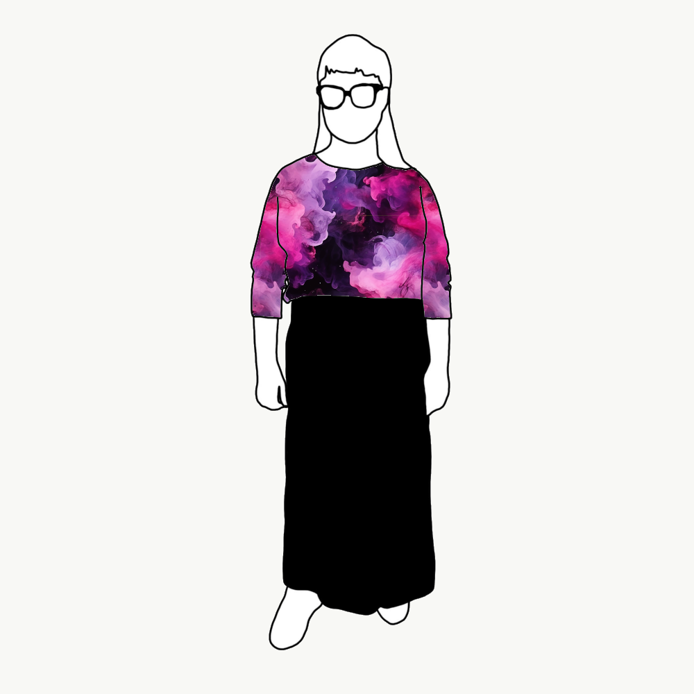 Pink Ink Boxy Top & Boxy Crop