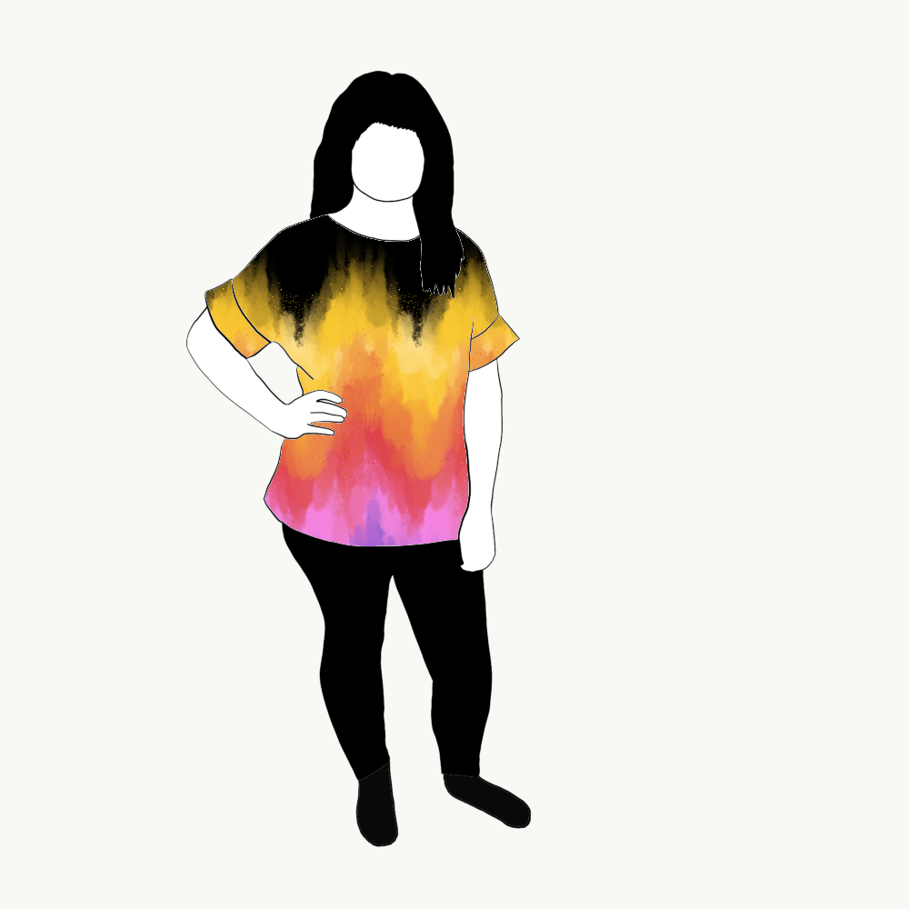 On fire Oversized T-shirt