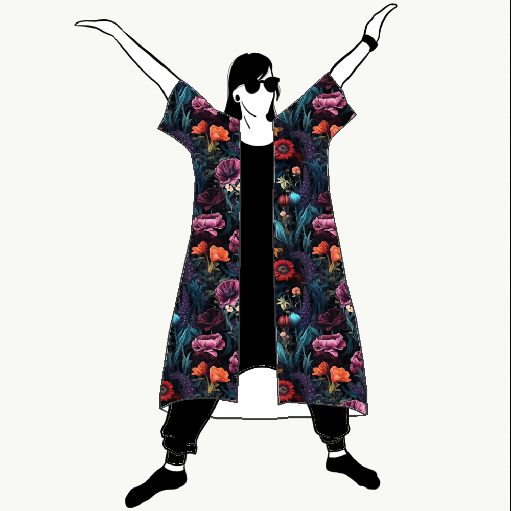 Moody Floral Kimono/Kaftan