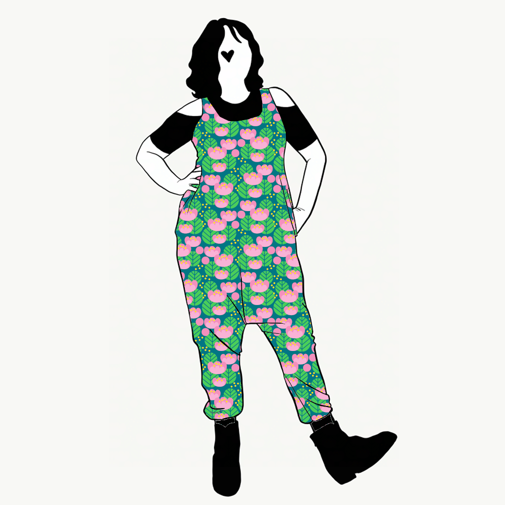 Lotus petrol Jumpsuit (alla ärmlängder)