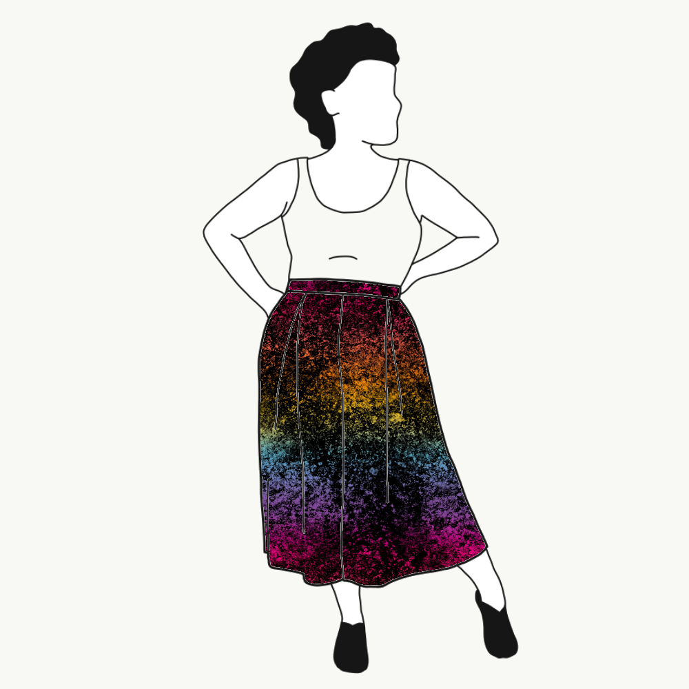 Lava gradient rainbow Culottes (långa & 3/4 långa)