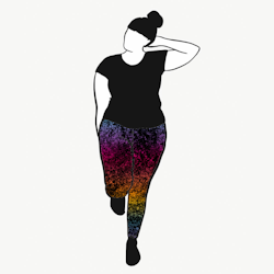 Lava gradient rainbow Leggings