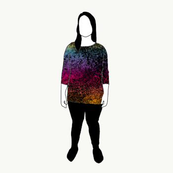 Lava gradient rainbow Boxy Top & Boxy Crop