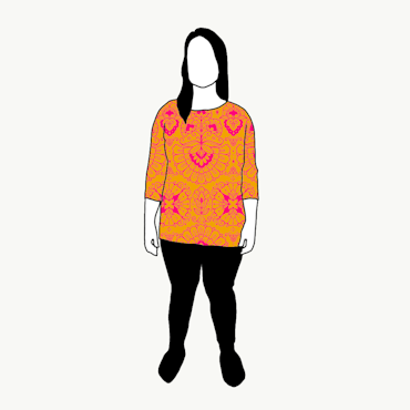 Ornamental Yellow Boxy Top & Boxy Crop