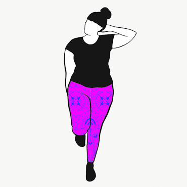 Ornamental Purple Leggings