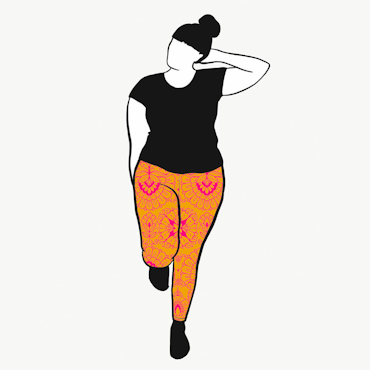 Ornamental Yellow Leggings