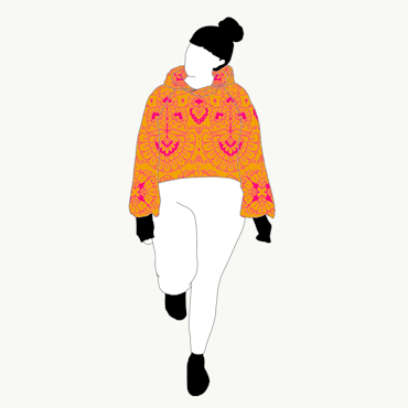 Ornamental Yellow Crop top deluxe