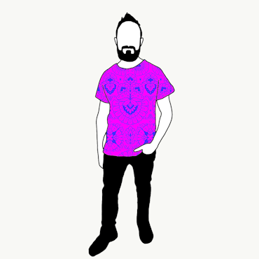 Ornamental Purple T-shirt Herr