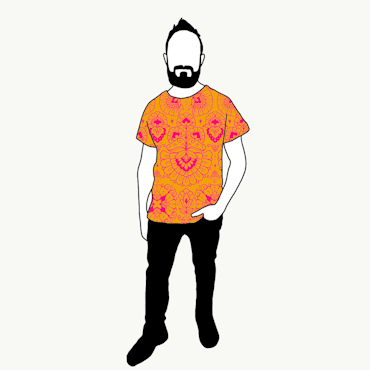 Ornamental Yellow T-shirt Herr