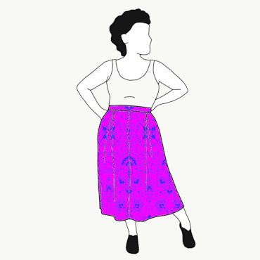Ornamental Purple Culottes (långa & 3/4 långa)