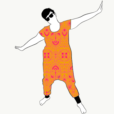 Ornamental Yellow Jumpsuit (alla ärmlängder)