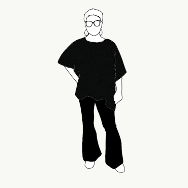 Relaxed Top - Enfärgad - Olika färger