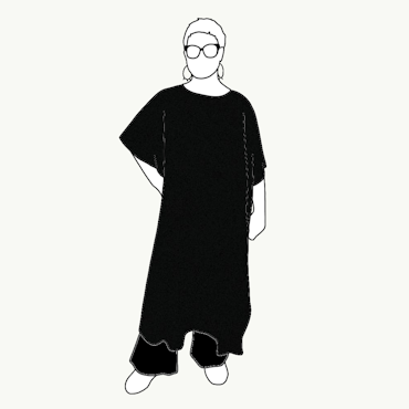 Relaxed Dress - Enfärgad - Olika färger!