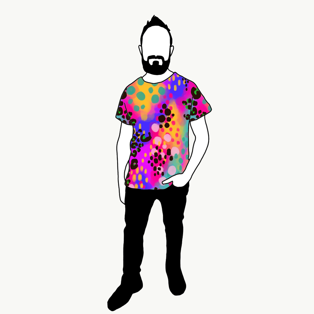 Piece of art T-shirt Herr