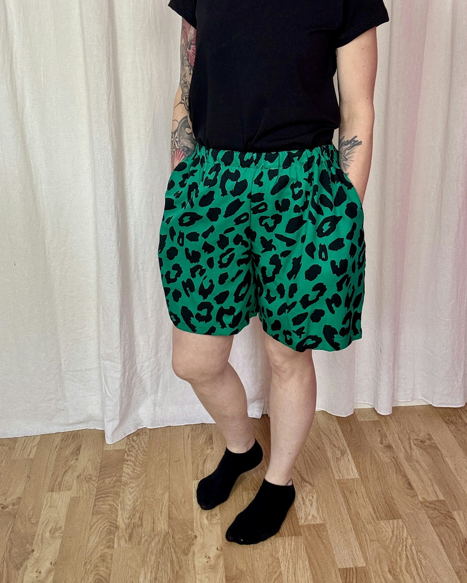 Viskos-shorts i Valfritt tyg. Viskos/Bambu