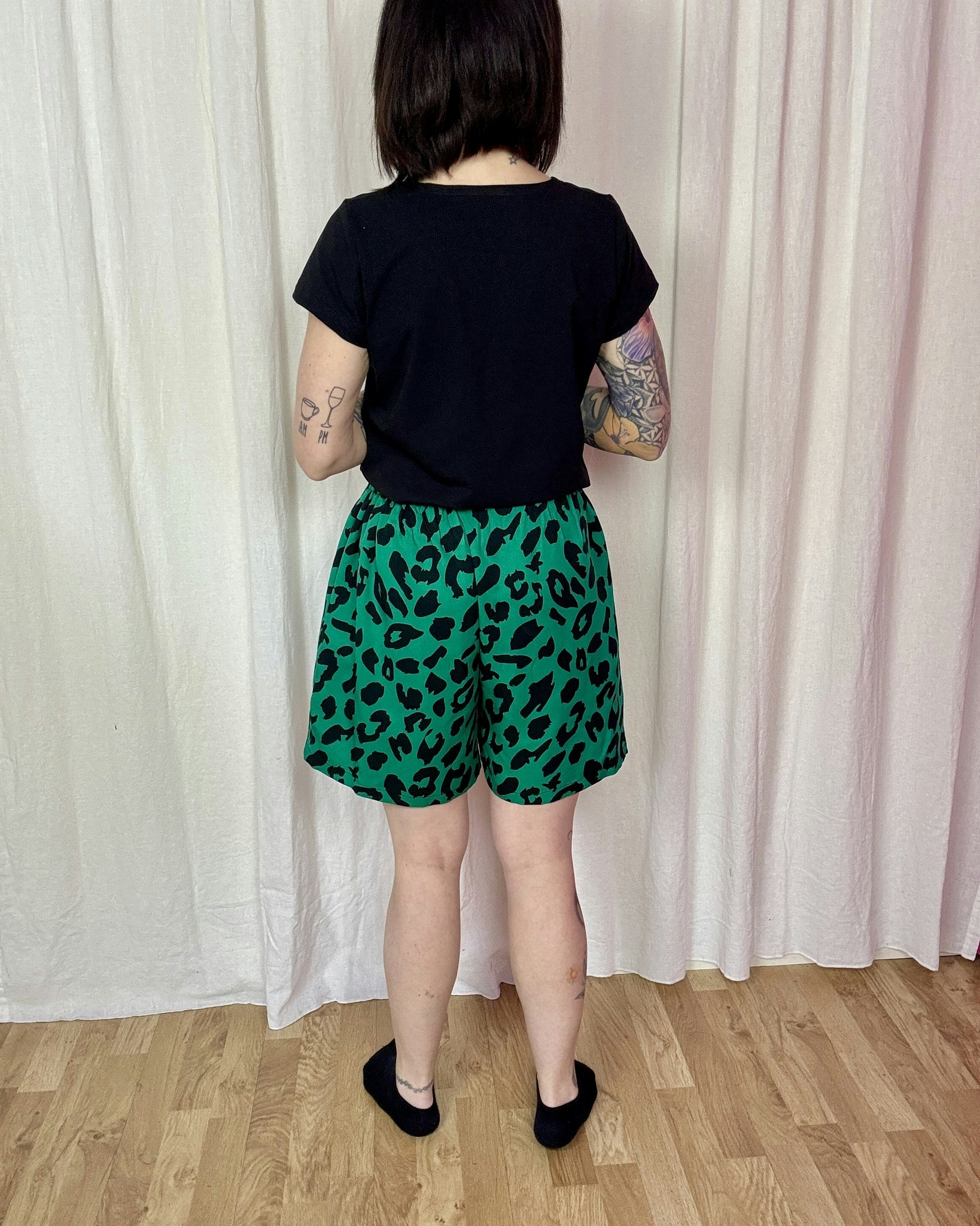 Viskos-shorts i Valfritt tyg. Viskos/Bambu