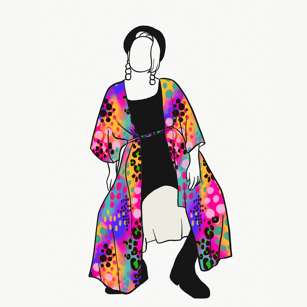 Piece of art Kaftan med knytband